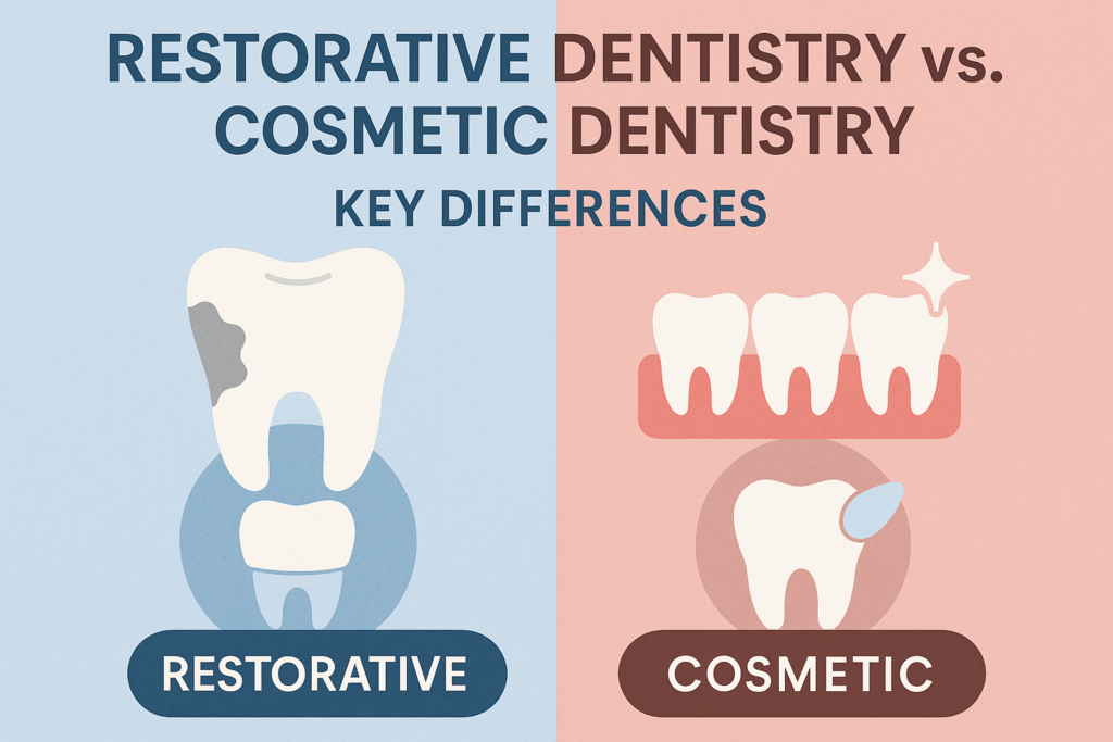 Comparison of restorative and cosmetic dental treatments in Edmonton
