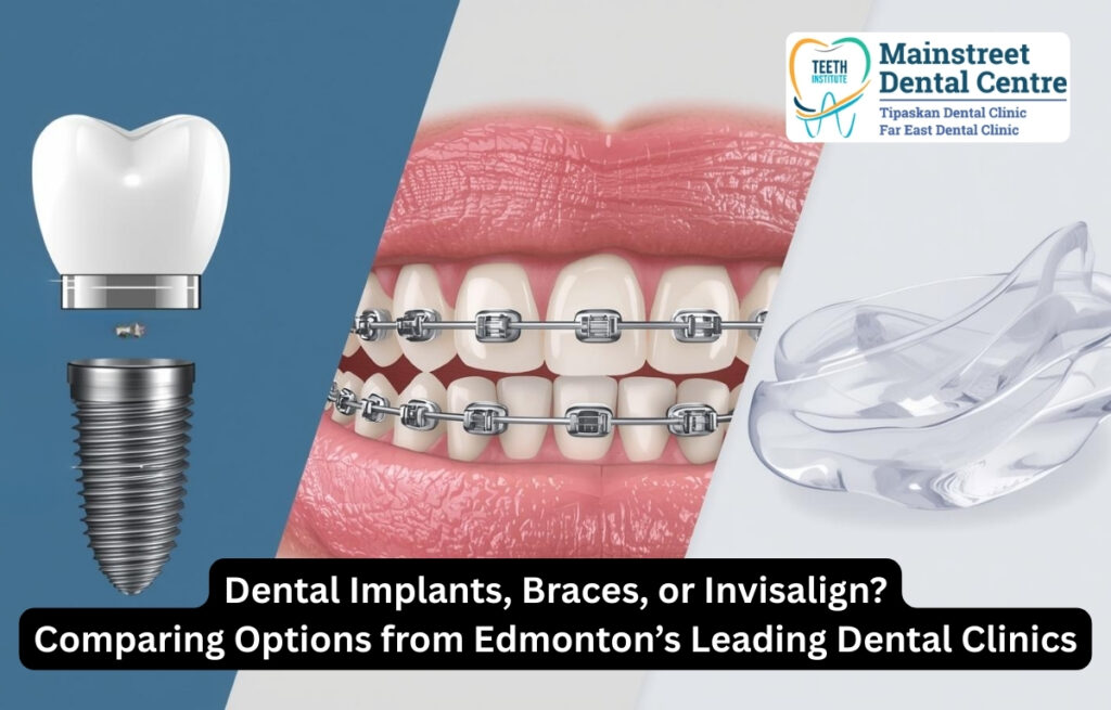 dental implants braces Invisalign Edmonton dental clinics