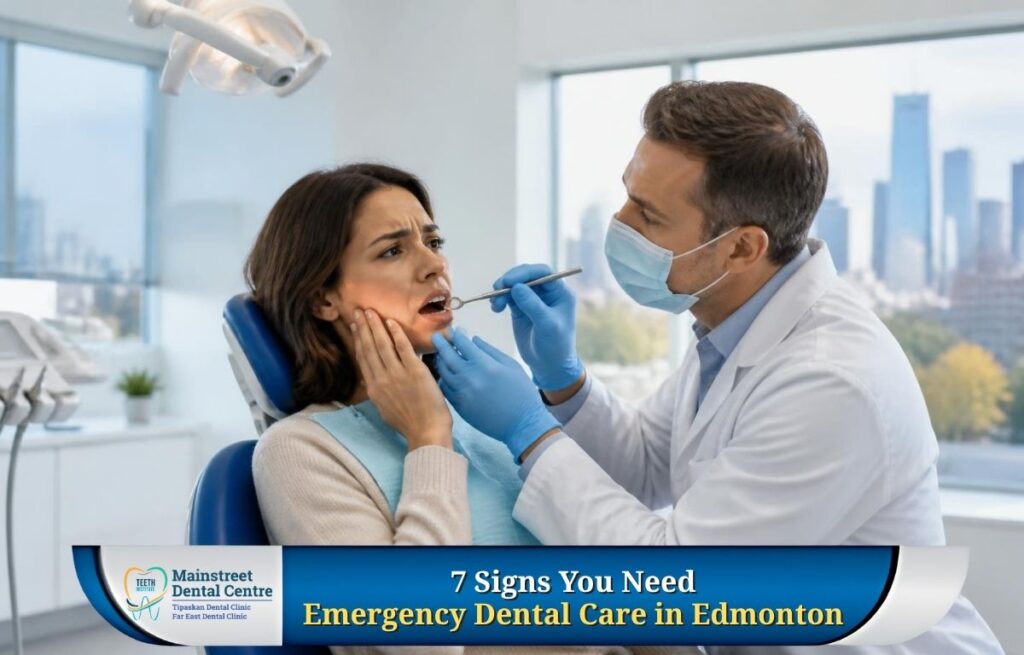 Emergency dental care in Edmonton for severe tooth pain and dental injuries