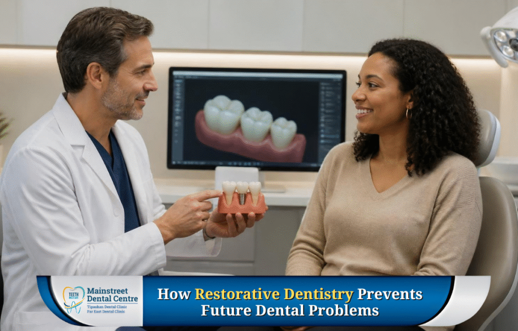 Restorative dentistry helps prevent future dental problems in Edmonton